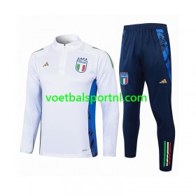 Italië Wit Trainings Sweatshirt Pak 2024